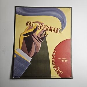 Nat Sherman Metal Sign Wall Decor (14.5"×11.5")